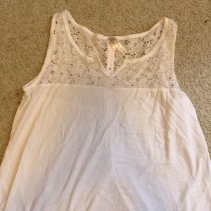 Cute white tank top
